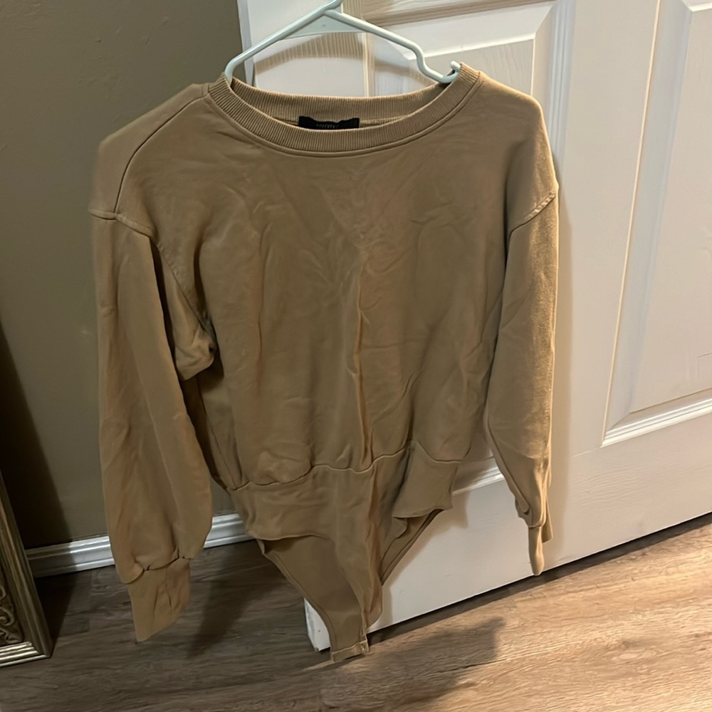 Womens bodysuit sweatshirt